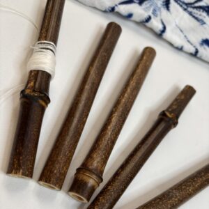 kuda Handmade Long Shibori Bobbin  Tie-dye tool in Arimatsu/ tool for the Art of Japanese Shibori