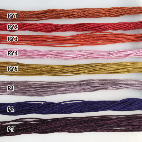 Silk Round Braided Cord Kumihimo 3mm Japanese Silk Cord edo-uchi-himo 8  Strand Braid/made in JAPAN 