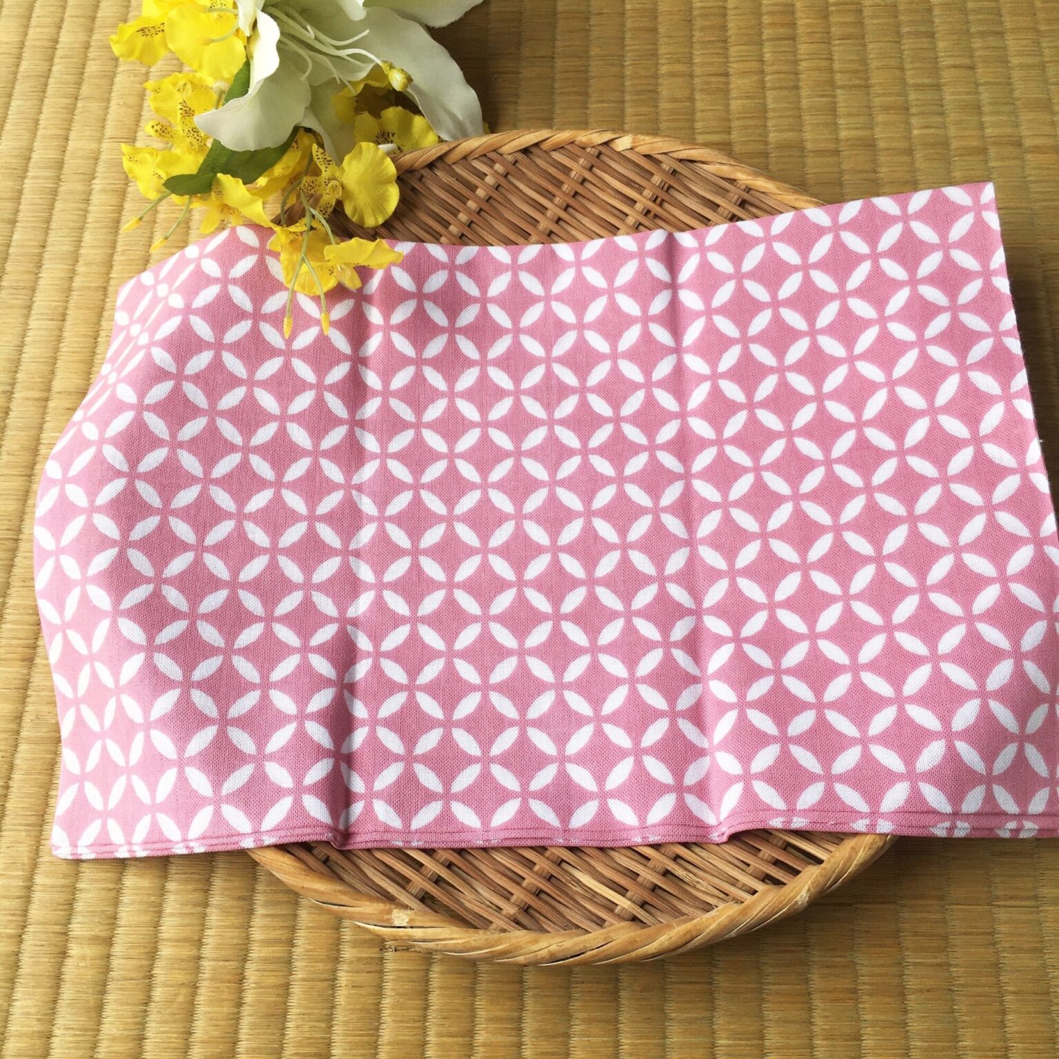 Japanese tenugui towel fabric Japanese traditional pattern “Shippo