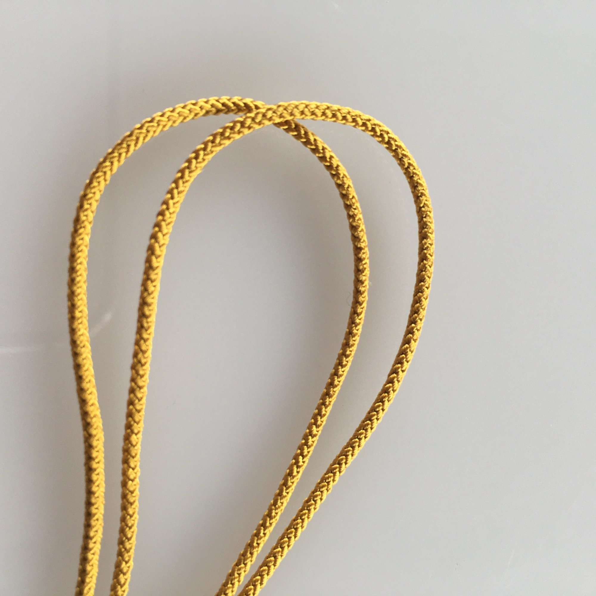 Silk Round Braided Cord Kumihimo 2mm Japanese Silk Cord edo-uchi-himo 8  Strand Braid/for Minimalist Jewelry MADE in JAPAN 