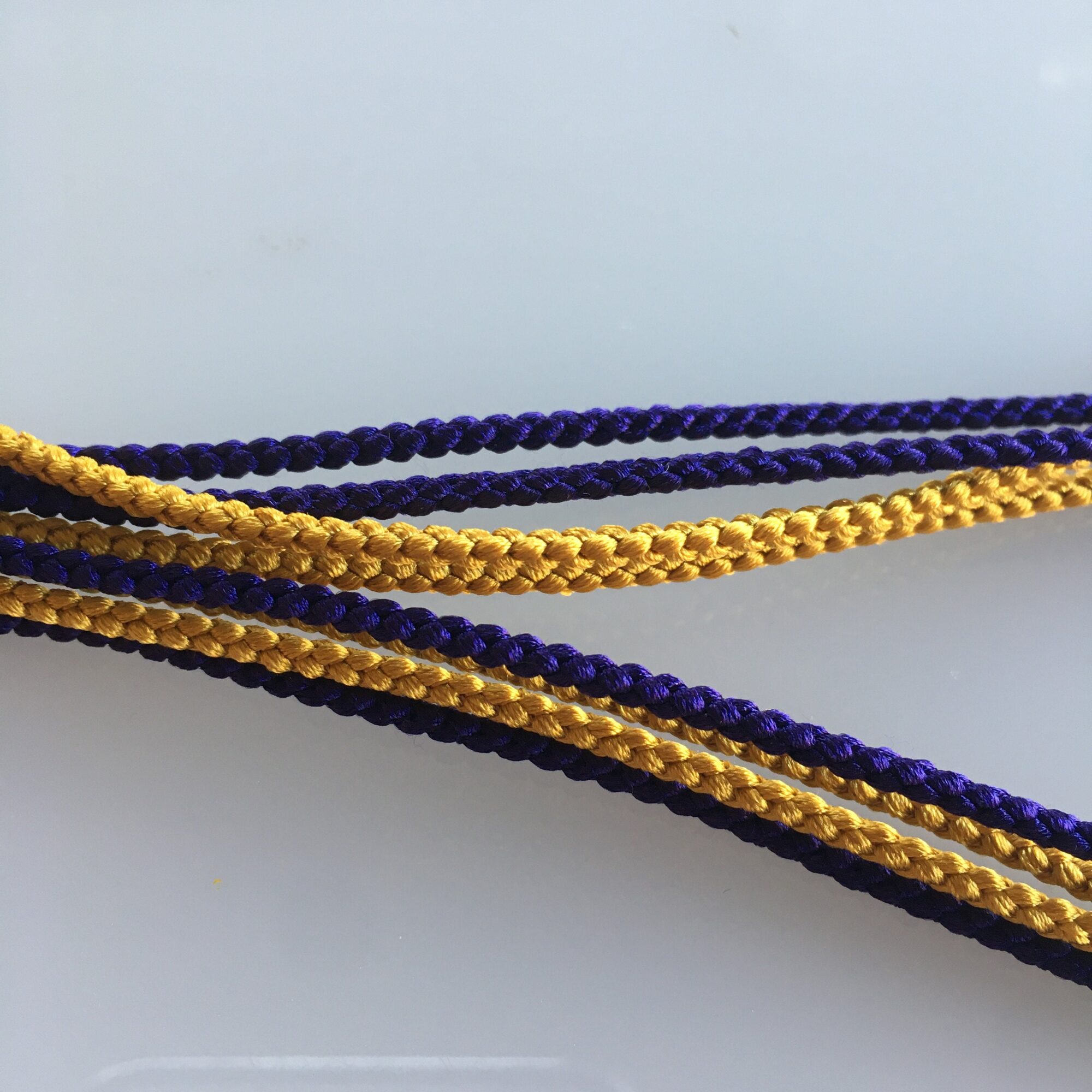 Pure Silk Braided Cord Kumihimo 2~2.5mm Japanese Silk Cord Edouchihimo  1-10m