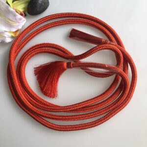 Silk 2 color braided cord kumihimo 1mm 2meters Japanese silk cord “youkaku”  - Atelier Miyabi