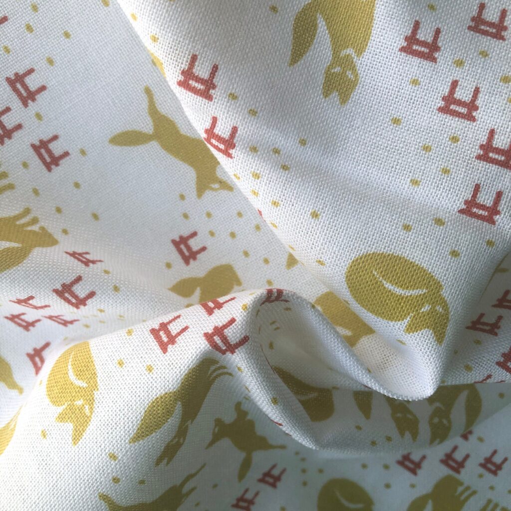 Japanese tenugui towel Japanese traditional pattern “Fox and shrine ...