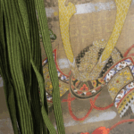 Hand-braided Japanese silk kumihimo necklace cord by Atelier Miyabi, echoing Edo-style elegance.