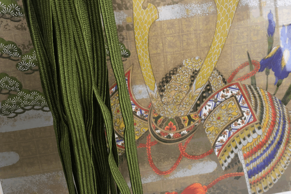 Hand-braided Japanese silk kumihimo necklace cord by Atelier Miyabi, echoing Edo-style elegance.