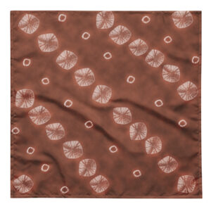 Kakishibu Shibori Bandana | Japanese Furoshiki Textile – Tekumo Drift