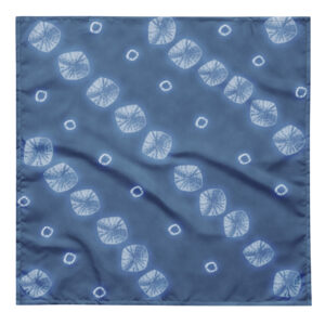 Shibori: Tekumo Drift Bandana – Light Indigo