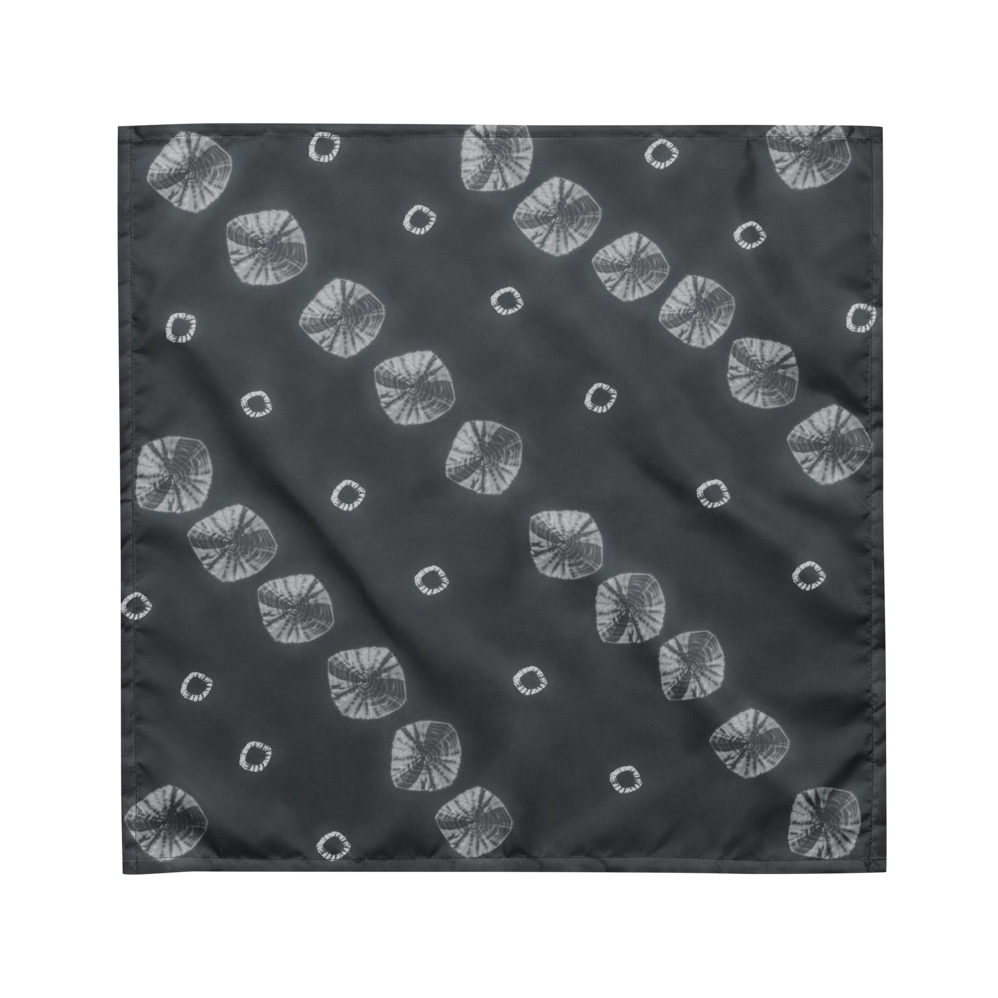 SUMI Shibori Bandana | Japanese Furoshiki Textile – Tekumo Drift - Image 6