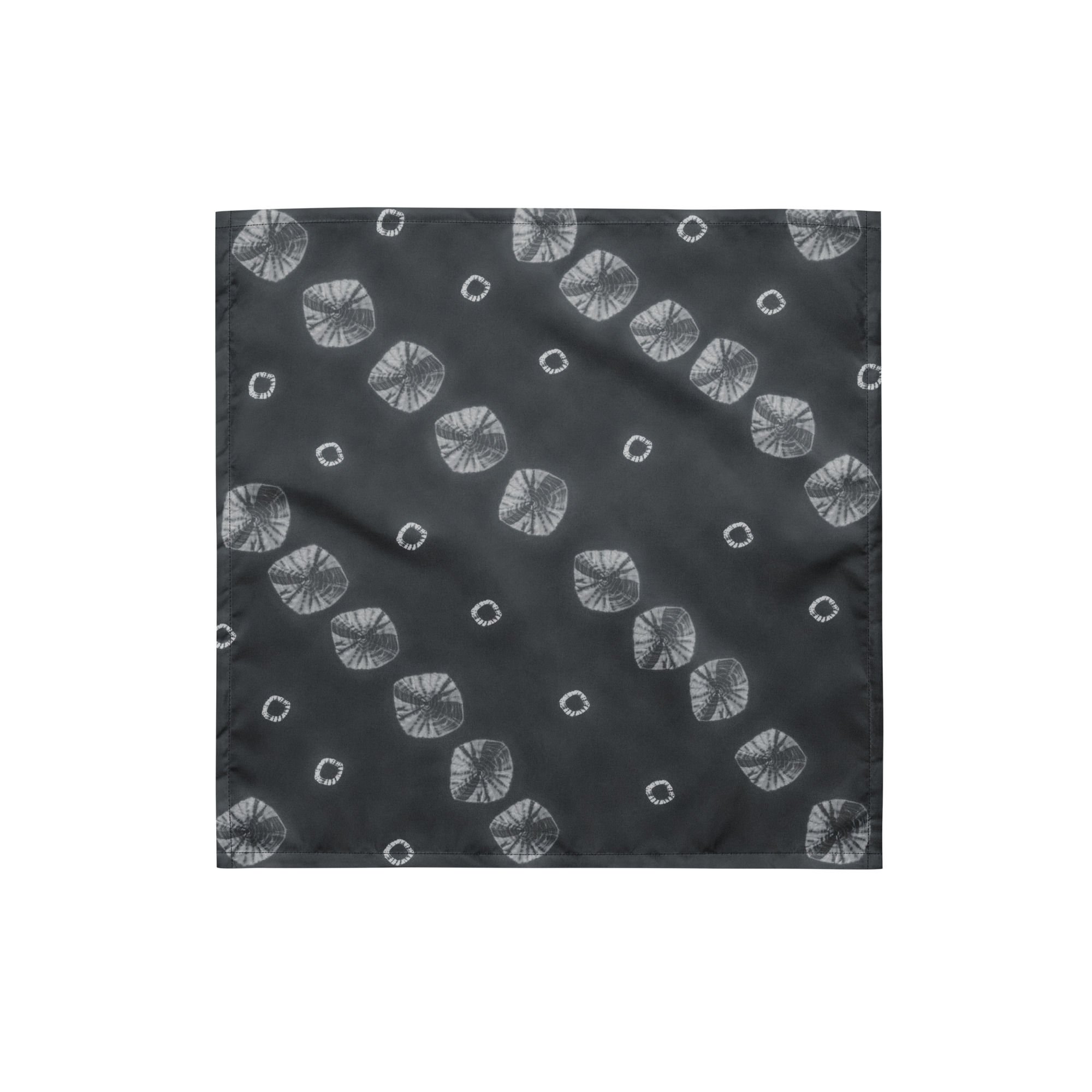 SUMI Shibori Bandana | Japanese Furoshiki Textile – Tekumo Drift - Image 5