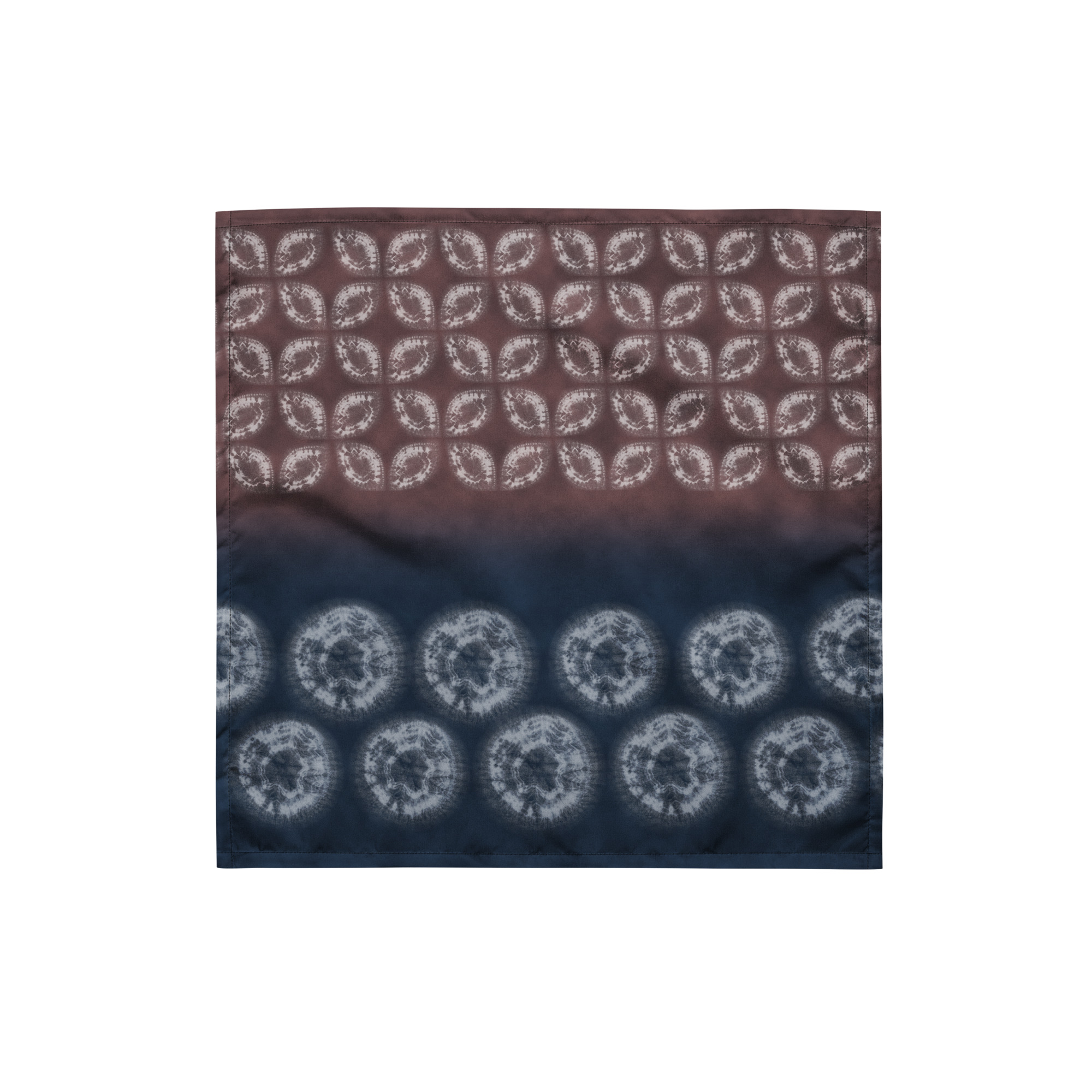 Indigo / Akane Shibori Shippou & Circle bandana Furoshiki - Image 6