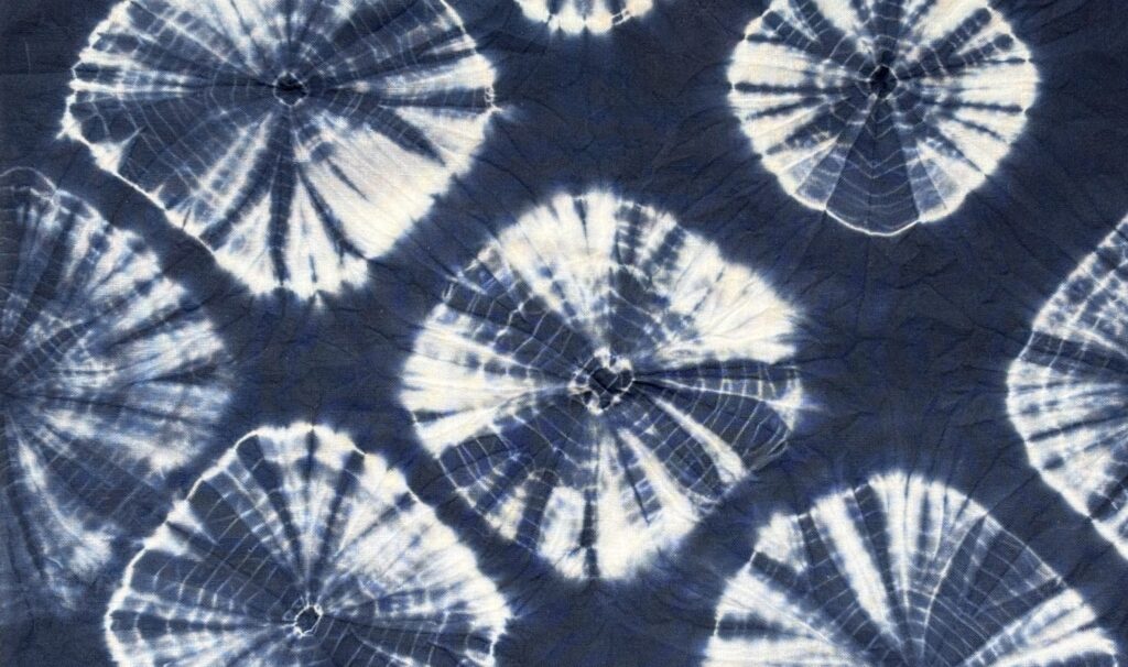 shibori indigo japan