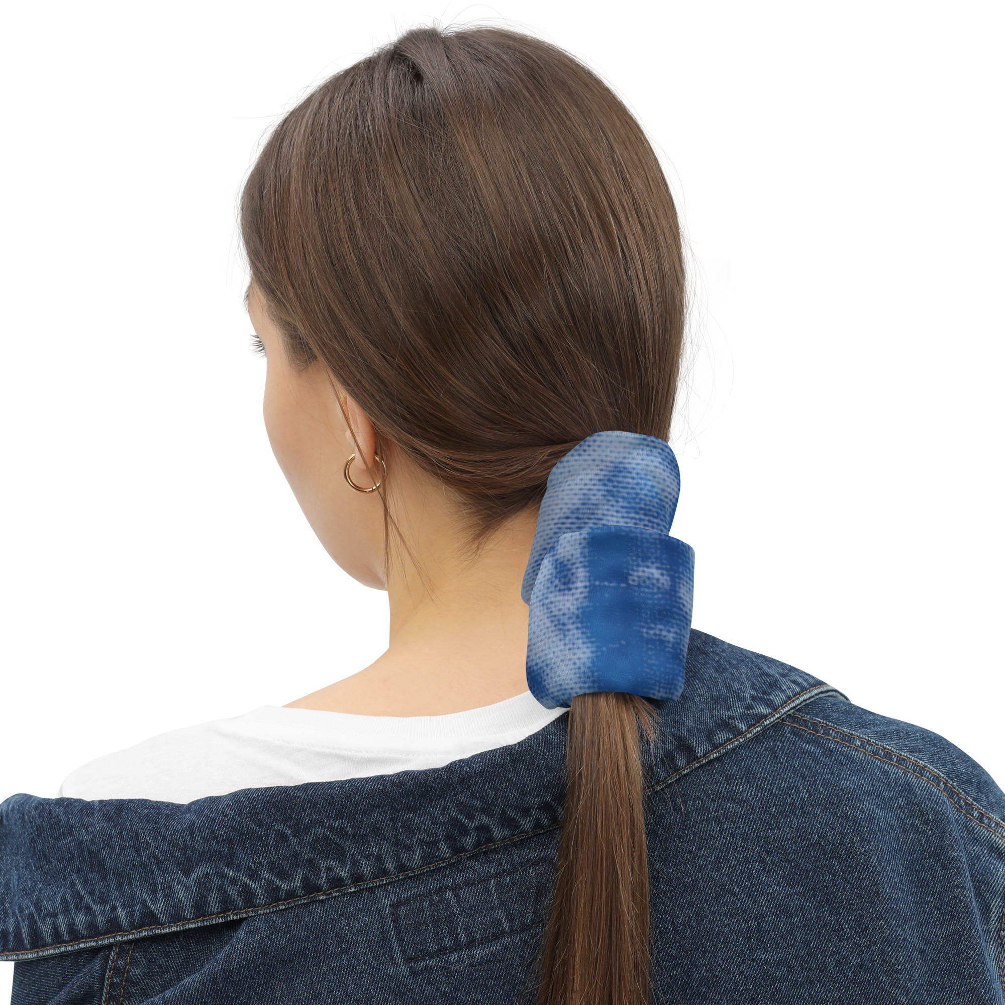 Indigo Shibori Neck Gaiter – All-Season Tube Scarf Inspired by Japanese Tie-Dye - Image 5