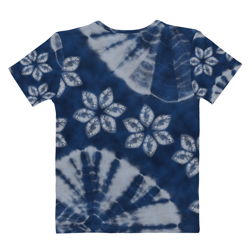 Bold Shibori-Inspired T-Shirt – Indigo All-Over Print for Practice & Everyday Wear - Image 2