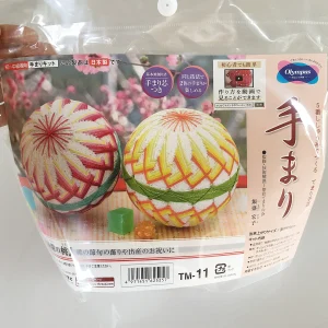 Olympus Temari Embroidery Kit – Peaches in Full Bloom (TM-11) | Made in Japan