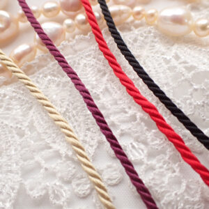Silk 3ply Japanese twisted cord 2mm yorihimo 1 meter/ for minimalist jewellery/MADE in JAPAN/ Silk Cord for Lightweight Necklaces