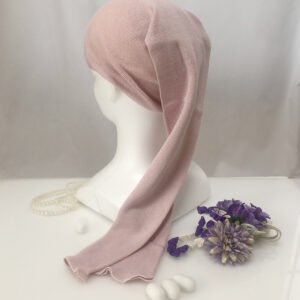 Silk Night tube Cap Pink from Silk Yarn Shop 100% Silk, Long Type | for long hair - Wake Up to Tangle-Free, Silky Hair / Japan