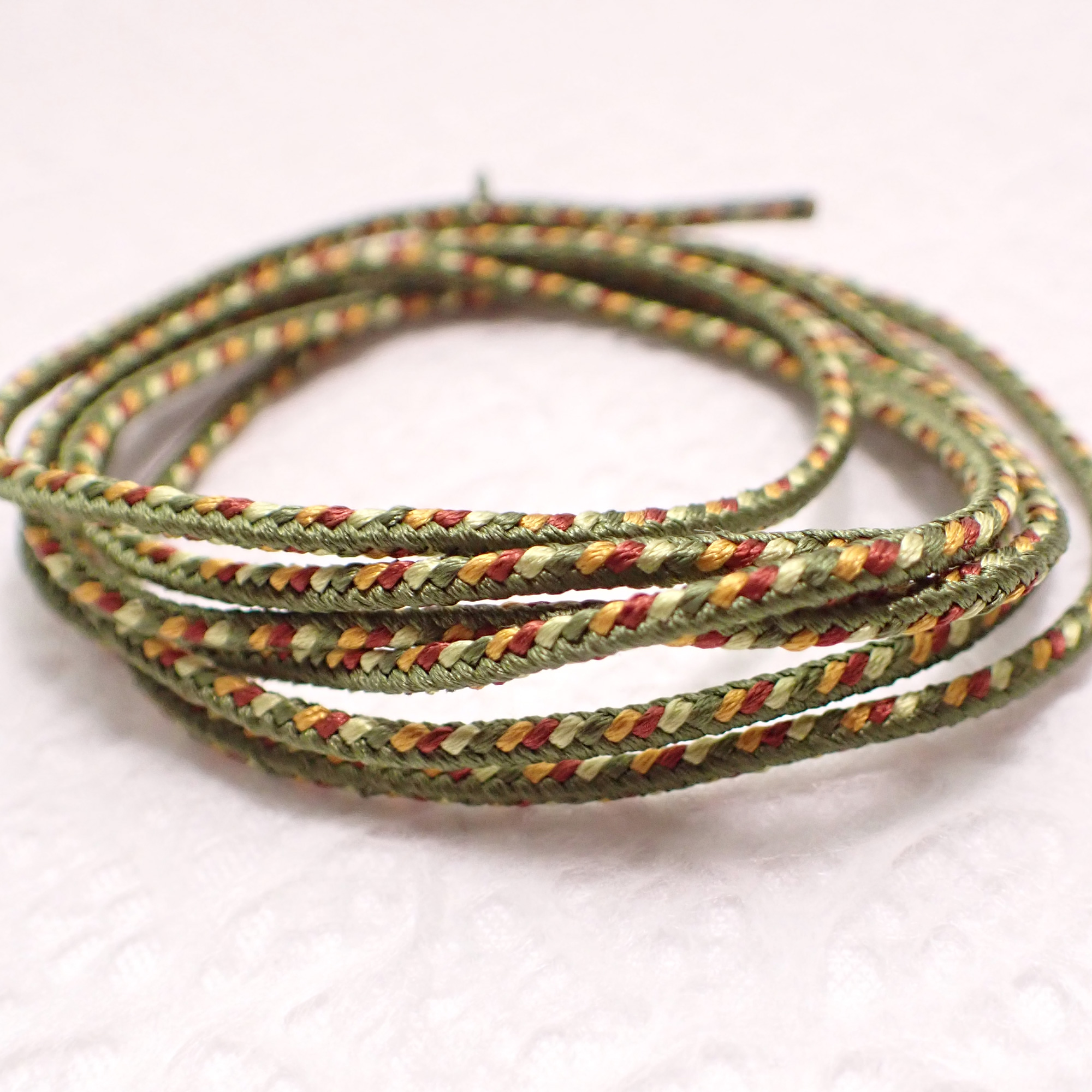 Samurai-Inspired Silk Kumihimo Cord (1.8-2.0mm, 1m) – 8-Strand Square Braid for Jewellery Making – Made in Japan - Image 12
