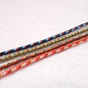 Samurai-Inspired Silk Kumihimo Cord (1.8-2.0mm, 1m) – 8-Strand Square Braid for Jewellery Making – Made in Japan