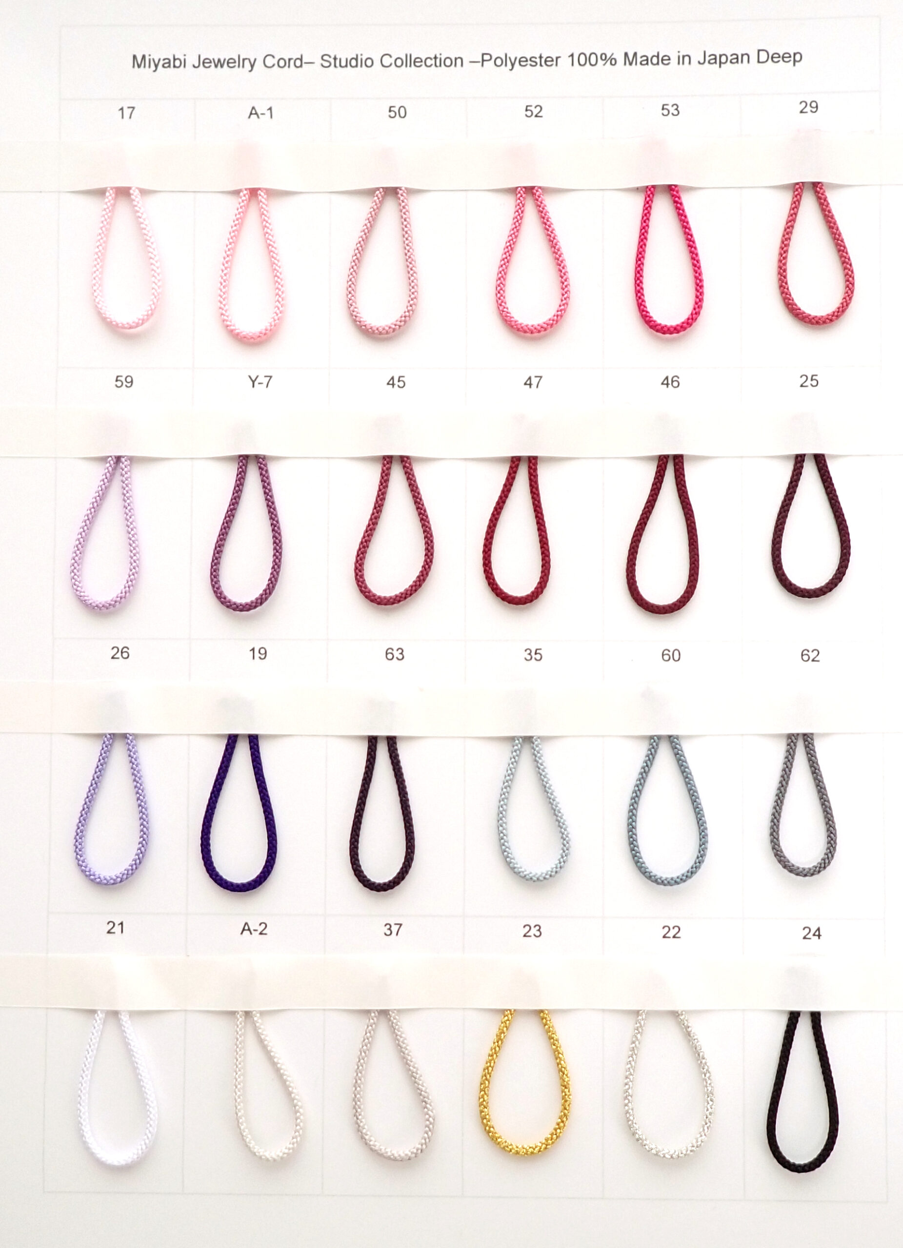 Miyabi Jewelry Cord 1.0mm 10metres -Studio Collection-Deep color - Image 2