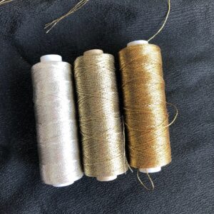 Japanese High-quality embroidery thread gold & silver made in KYOTO