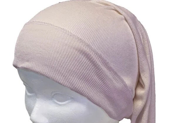 Silk Night tube Cap Pink from Silk Yarn Shop 100% Silk, short Type for short hair - Wake Up to Tangle-Free, Silky Hair / Japan (Copy) - Image 6