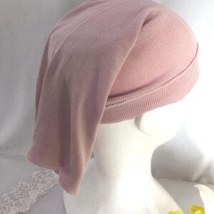 Silk Night tube Cap Pink from Silk Yarn Shop 100% Silk, short Type for short hair - Wake Up to Tangle-Free, Silky Hair / Japan (Copy)