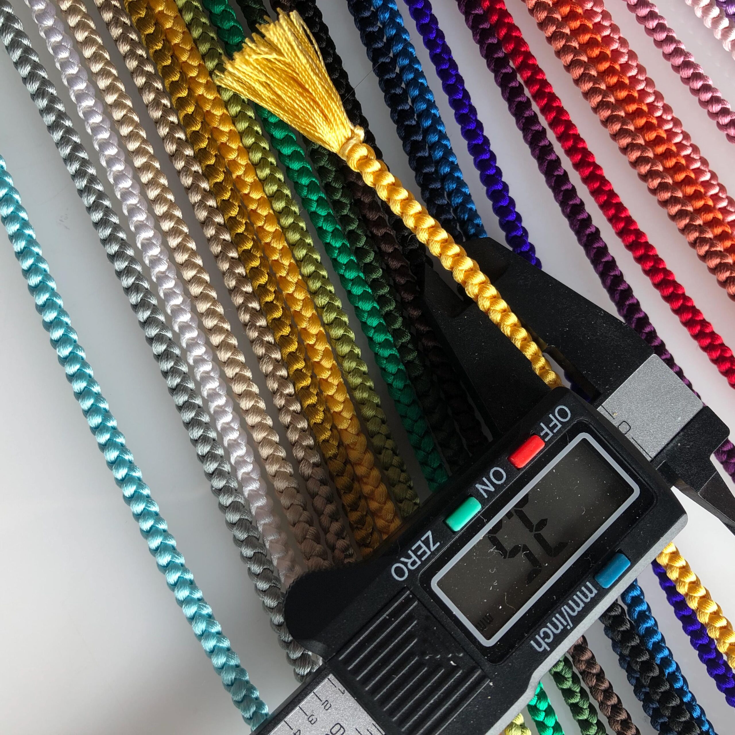 Silk kumihimo braided cord 3.5 mm 150 cm 24 colors, for jewellery belts bracelet kumihimo Japanese Kimono Obi Jime Belt Cord finished end - Image 4