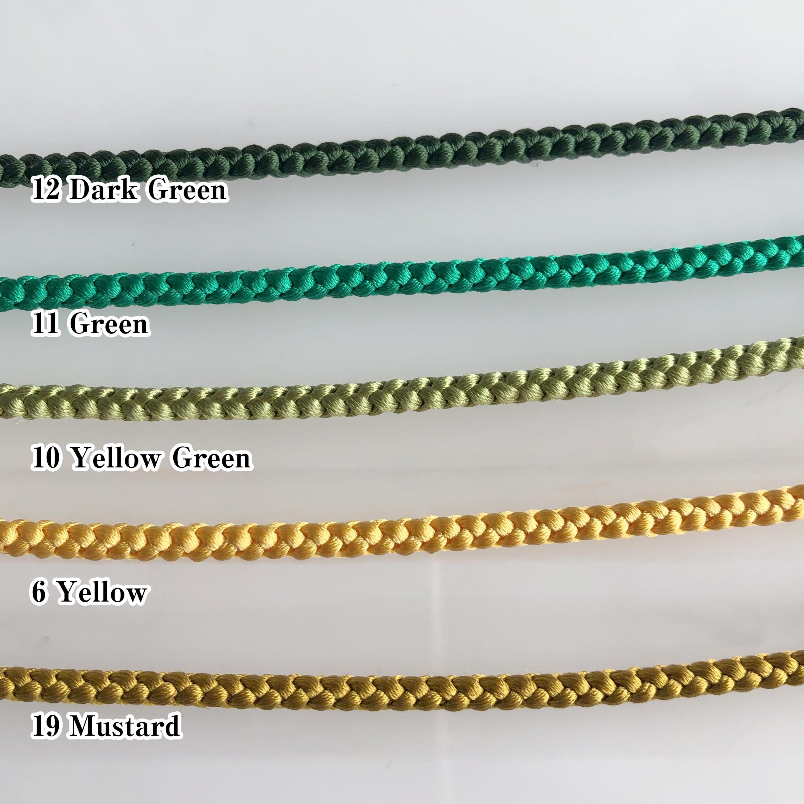 Silk kumihimo braided cord 3.5 mm 150 cm 24 colors, for jewellery belts bracelet kumihimo Japanese Kimono Obi Jime Belt Cord finished end - Image 8