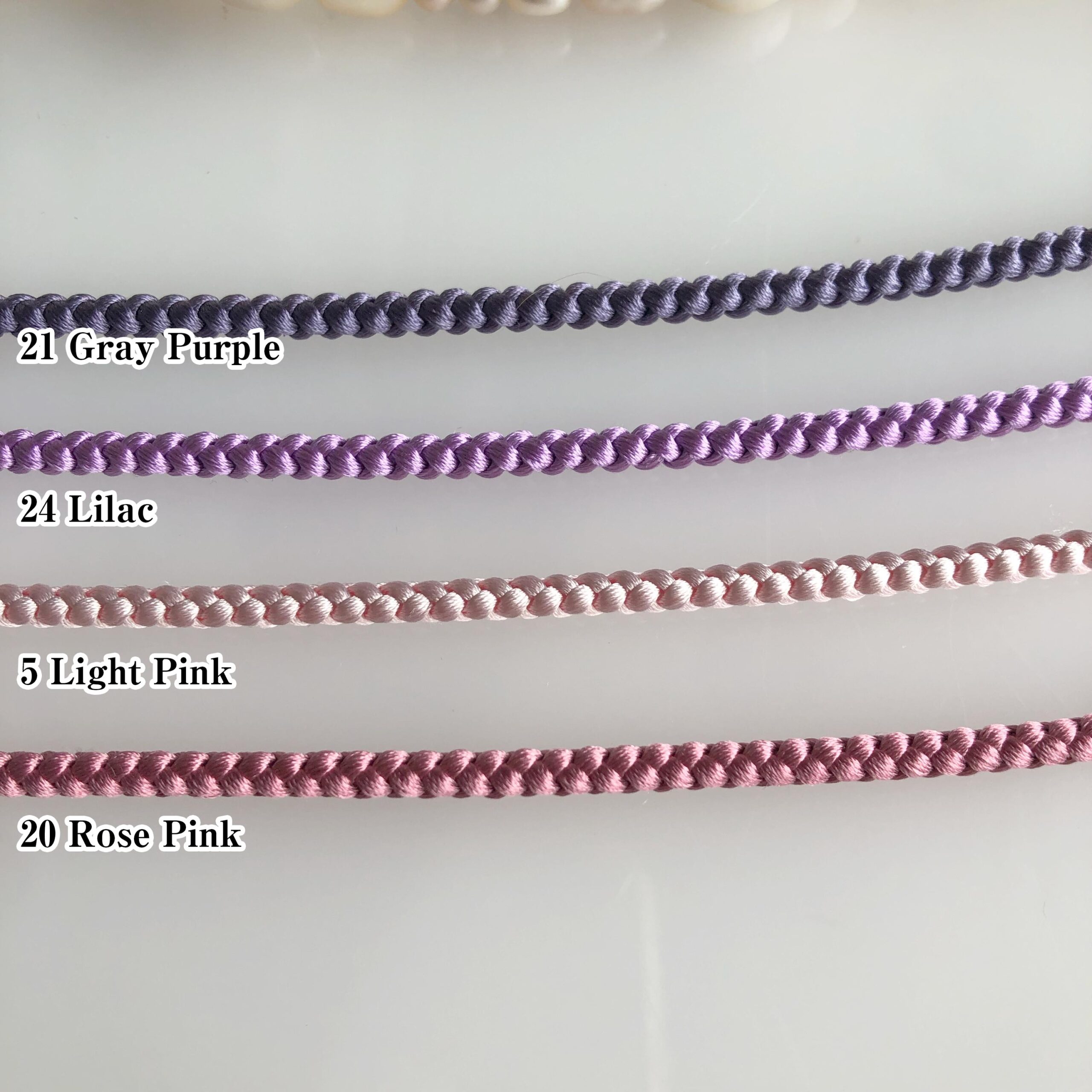 Silk kumihimo braided cord 3.5 mm 150 cm 24 colors, for jewellery belts bracelet kumihimo Japanese Kimono Obi Jime Belt Cord finished end - Image 7