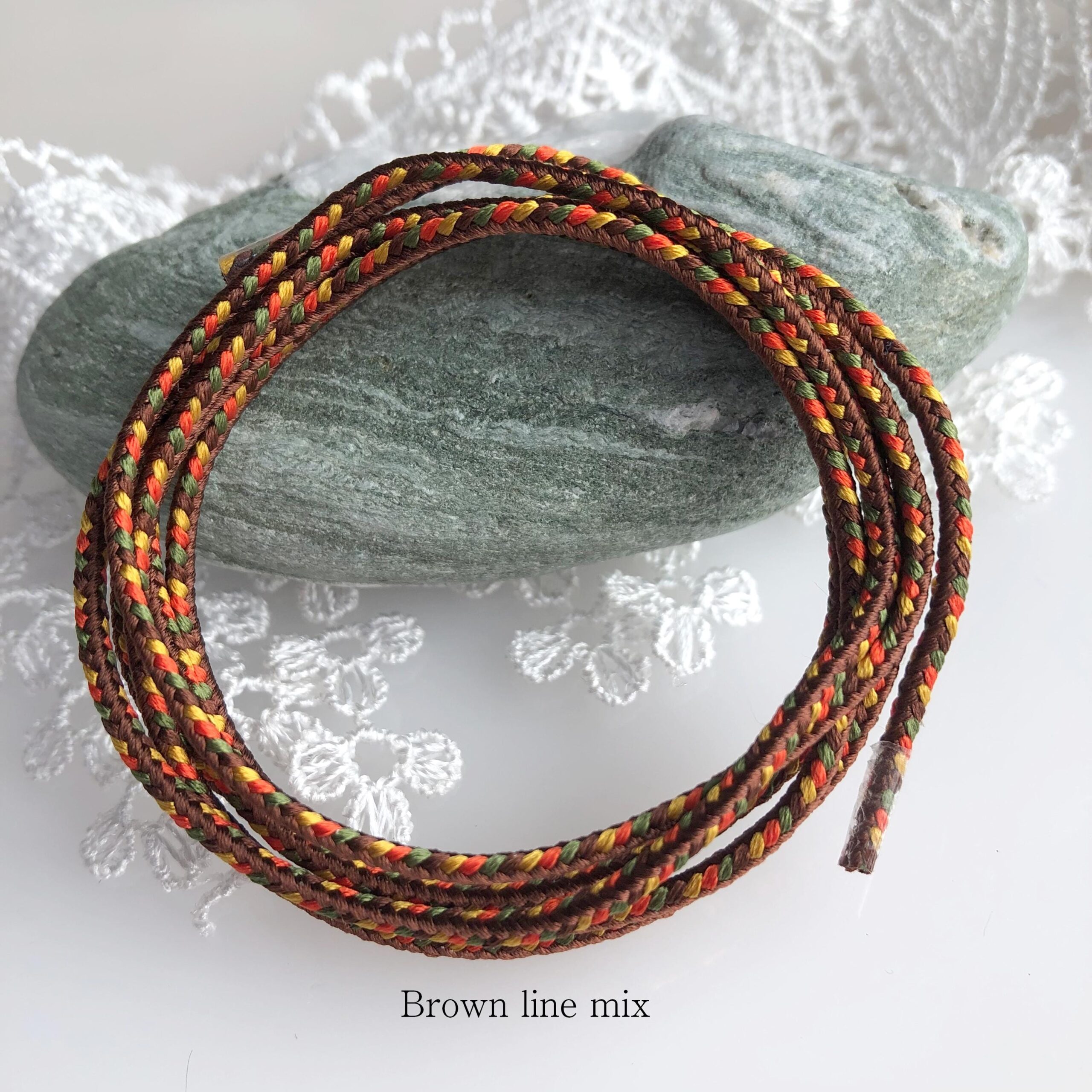 Samurai-Inspired Silk Kumihimo Cord (1.8-2.0mm, 1m) – 8-Strand Square Braid for Jewellery Making – Made in Japan - Image 11