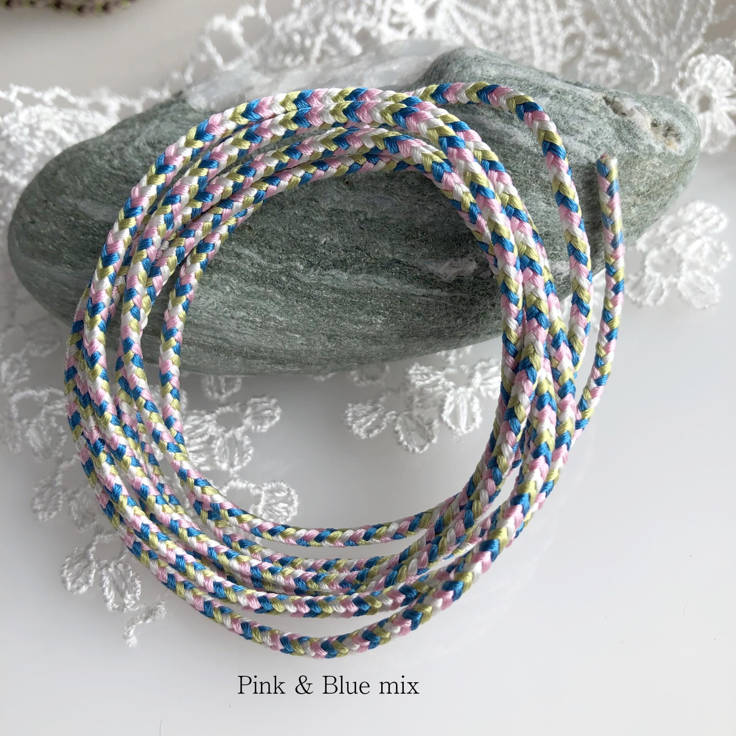 Samurai-Inspired Silk Kumihimo Cord (1.8-2.0mm, 1m) – 8-Strand Square Braid for Jewellery Making – Made in Japan - Image 6