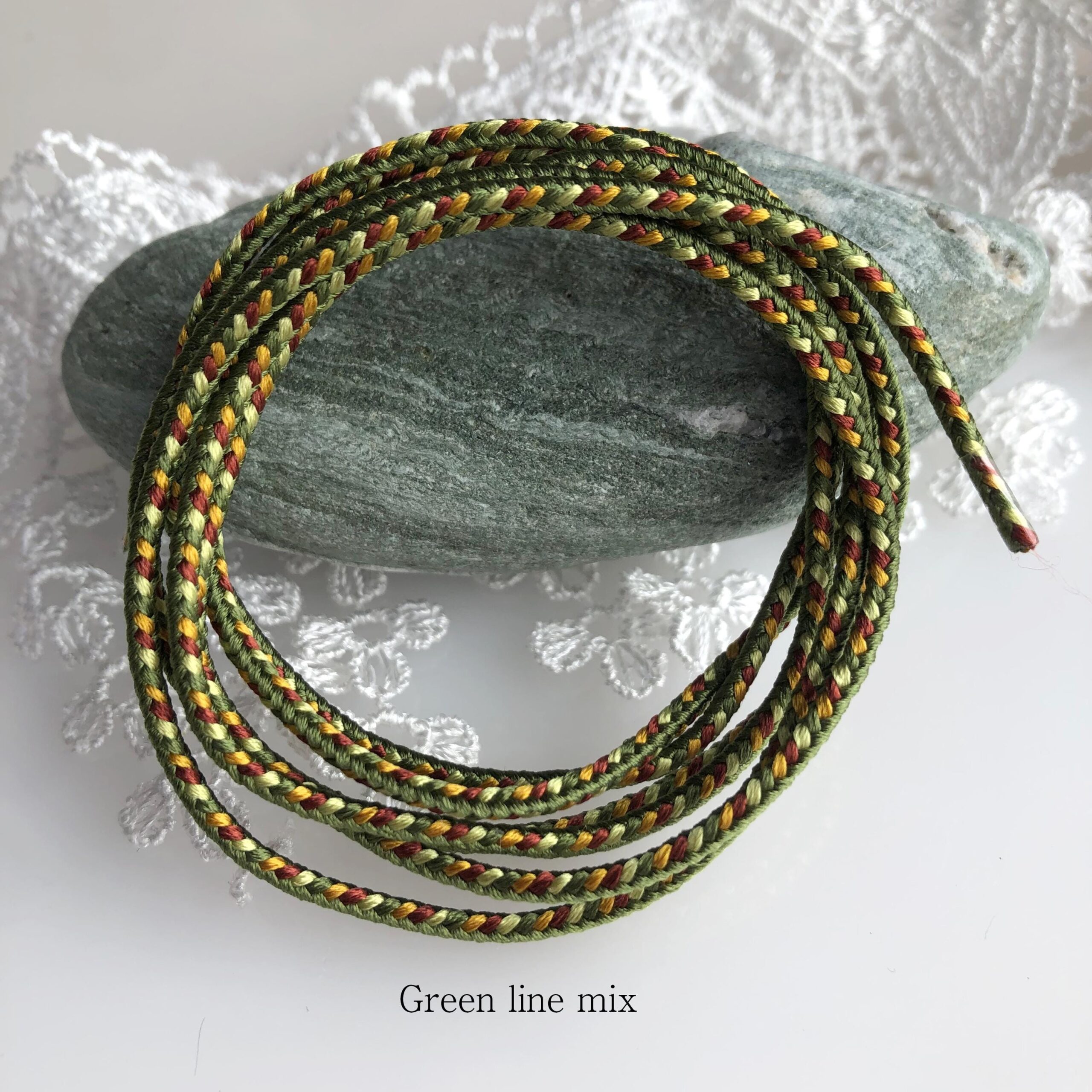 Samurai-Inspired Silk Kumihimo Cord (1.8-2.0mm, 1m) – 8-Strand Square Braid for Jewellery Making – Made in Japan - Image 10