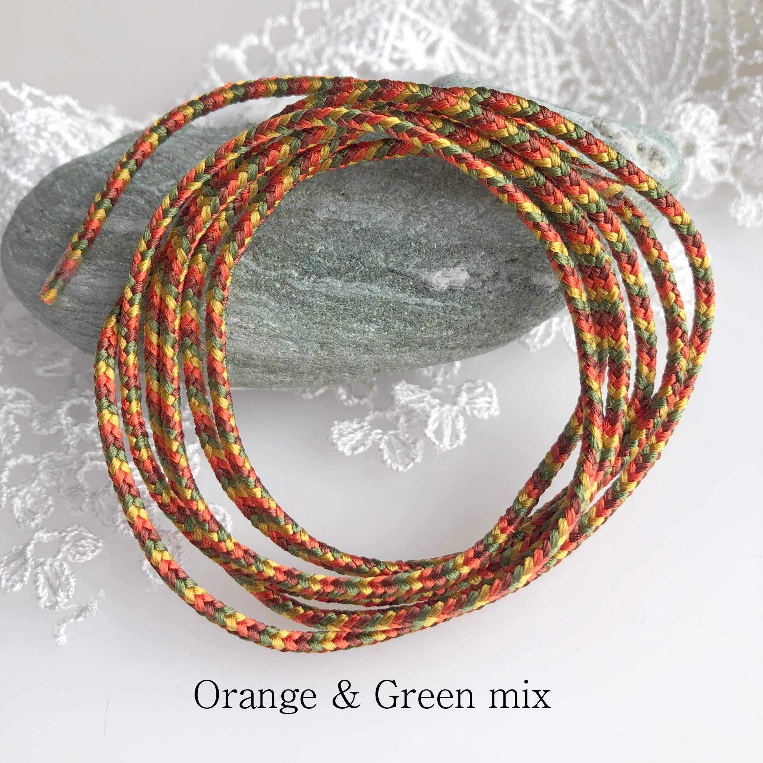 Samurai-Inspired Silk Kumihimo Cord (1.8-2.0mm, 1m) – 8-Strand Square Braid for Jewellery Making – Made in Japan - Image 8