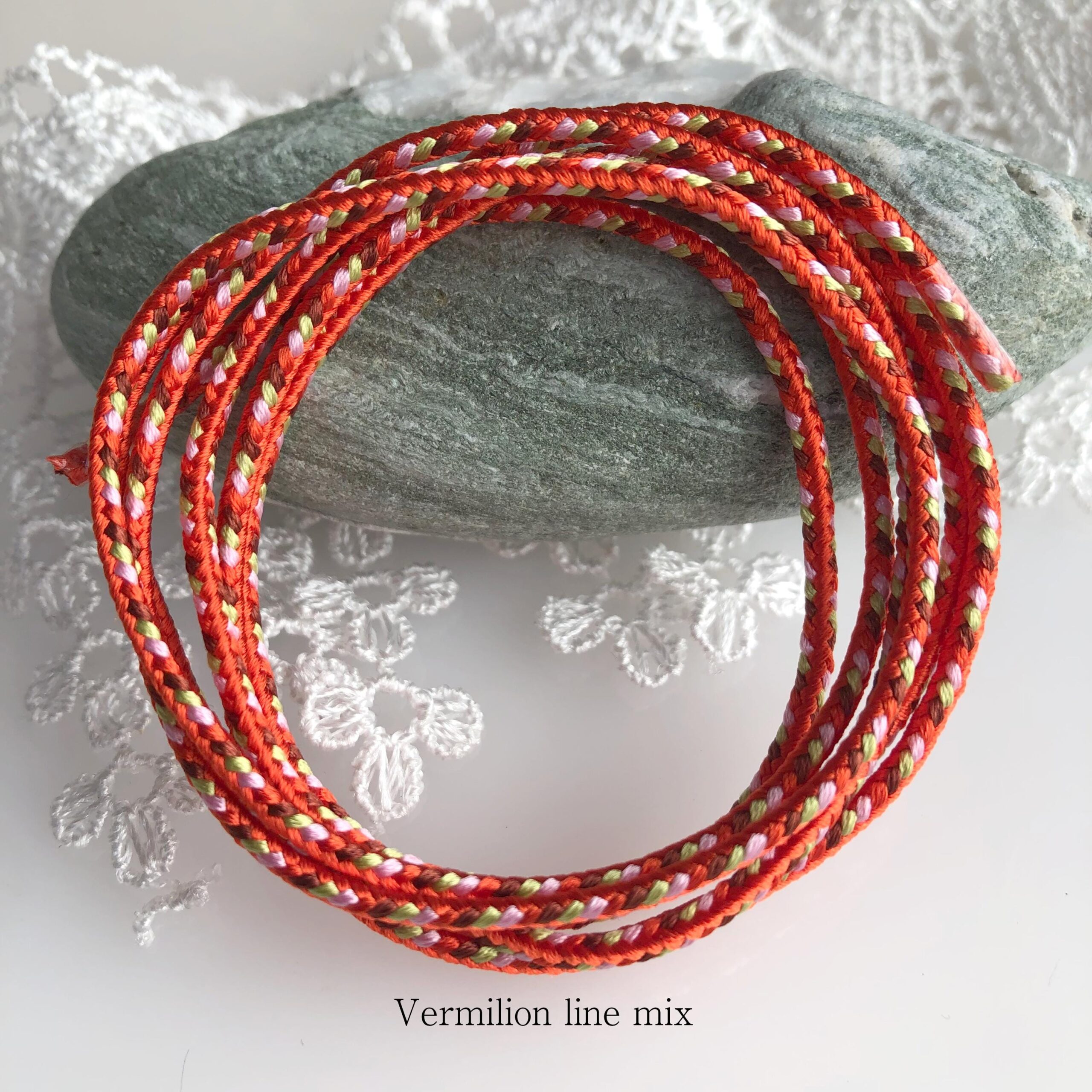 Samurai-Inspired Silk Kumihimo Cord (1.8-2.0mm, 1m) – 8-Strand Square Braid for Jewellery Making – Made in Japan - Image 7