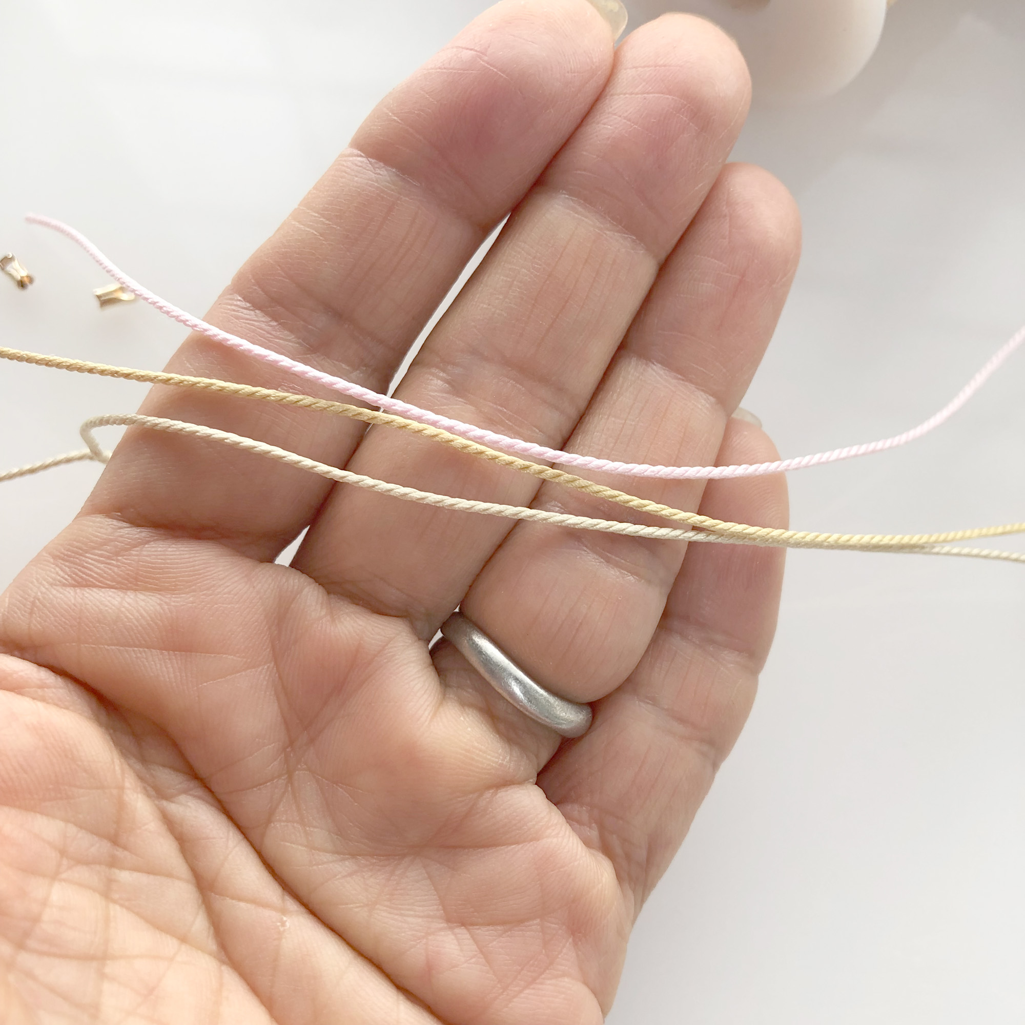 Wholesale 3ply Silk 1.0mm 30M Cord for jewellery Designers & Stores/ Purple Pink Gray - Image 7