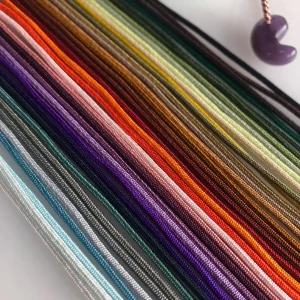 Luxurious 1.5mm Pure Silk braided Cord kumihimo– Choose from 38 Stunning Colors for Elegant jewellery Making or Spiritual Beads – 1m Length