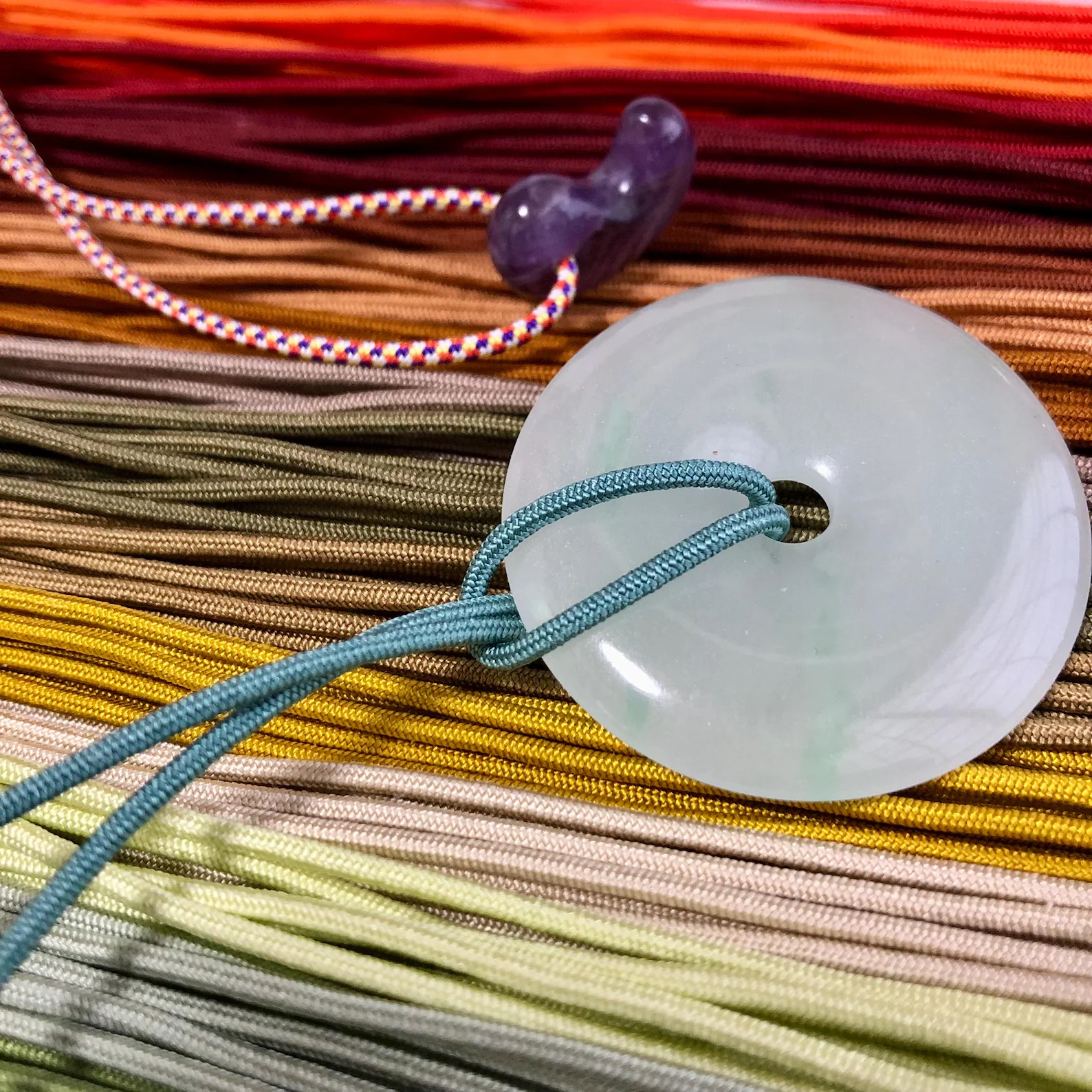 Luxurious 1.5mm Pure Silk braided Cord kumihimo– Choose from 38 Stunning Colors for Elegant jewellery Making or Spiritual Beads – 1m Length - Image 11