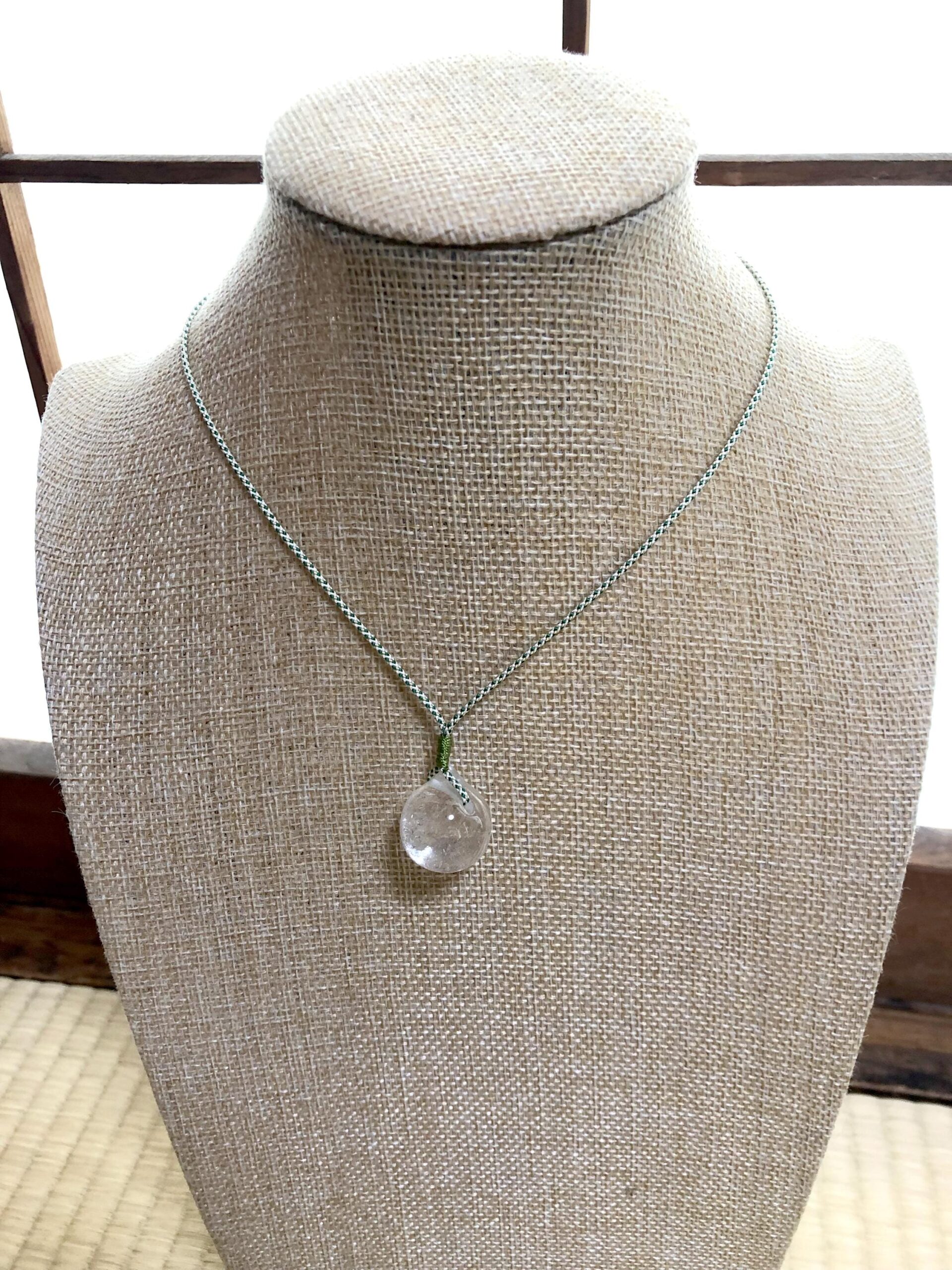 Long Quartz Talisman Necklace – Japanese Hōju Crystal Pendant on Kyoto Silk Kumihimo – Handmade in Japan - Image 7