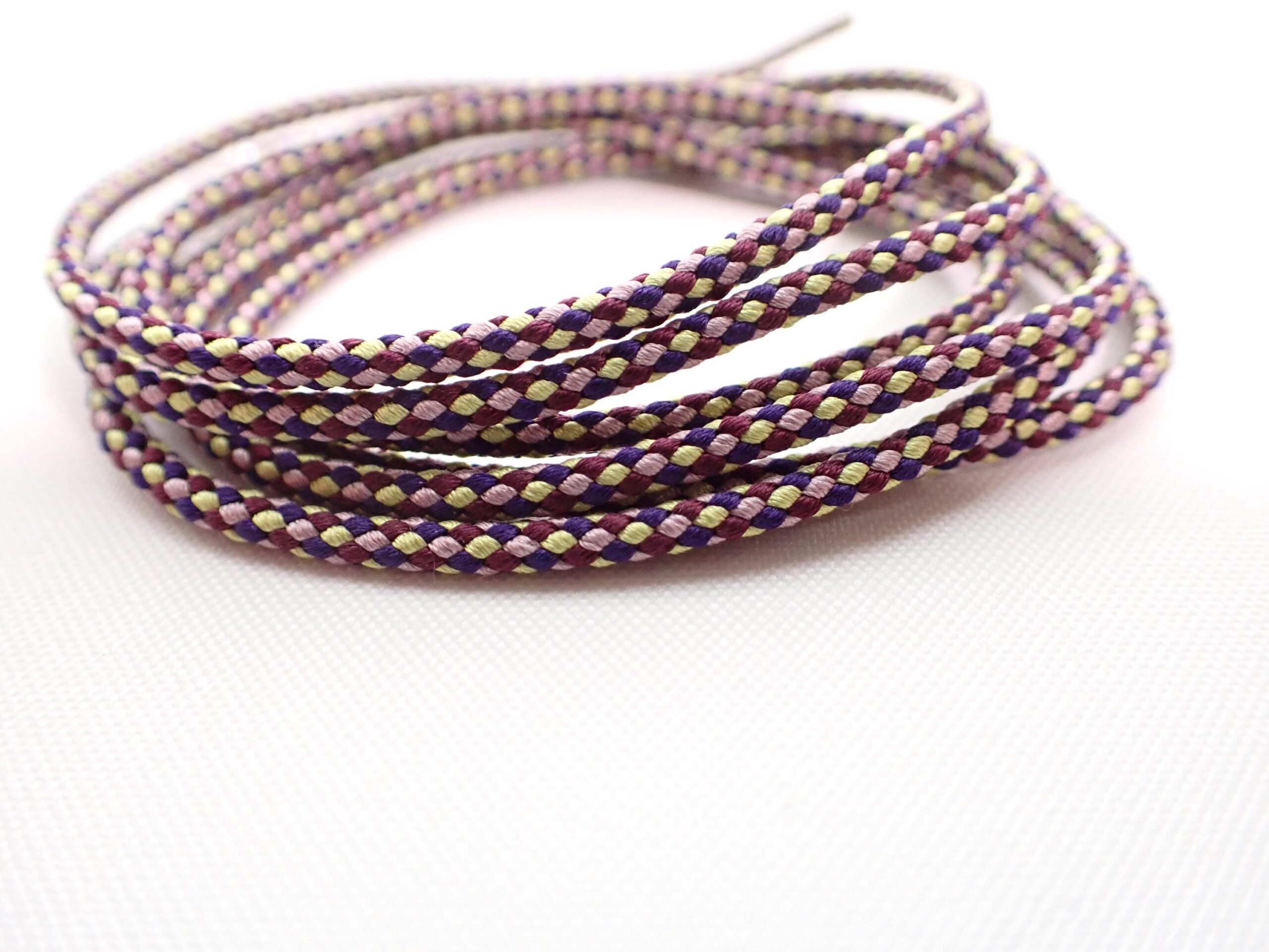 Japanese Silk Kumihimo Cord for jewellery Making โ 2mm Braided String โ 6 Color Variations โ 1 metre - Image 4