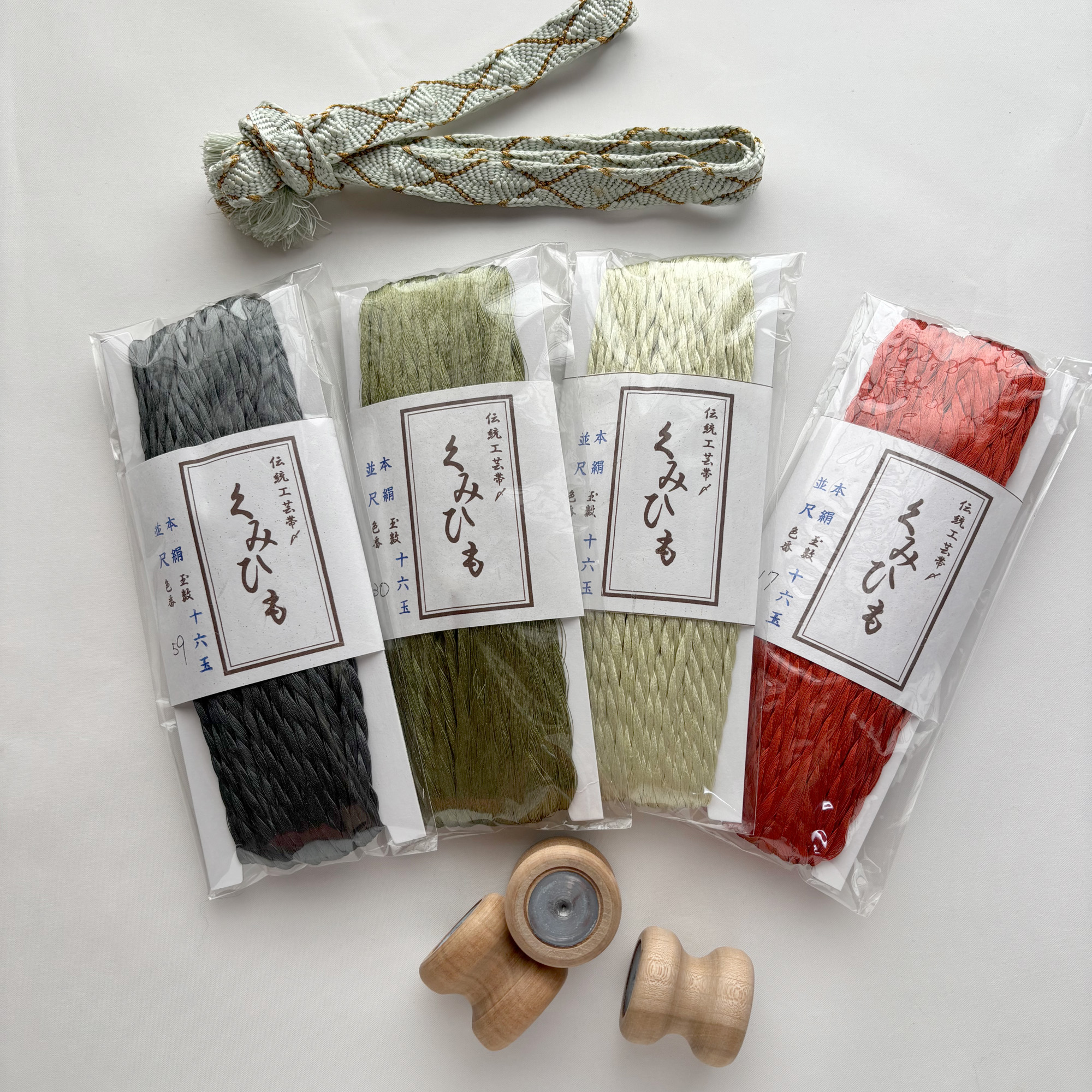 Kumihimo Silk Thread Bundle – Japanese Braiding Silk (Choose Your Color)- for Marudai or Disk kumihimo Color24-48 - Image 2