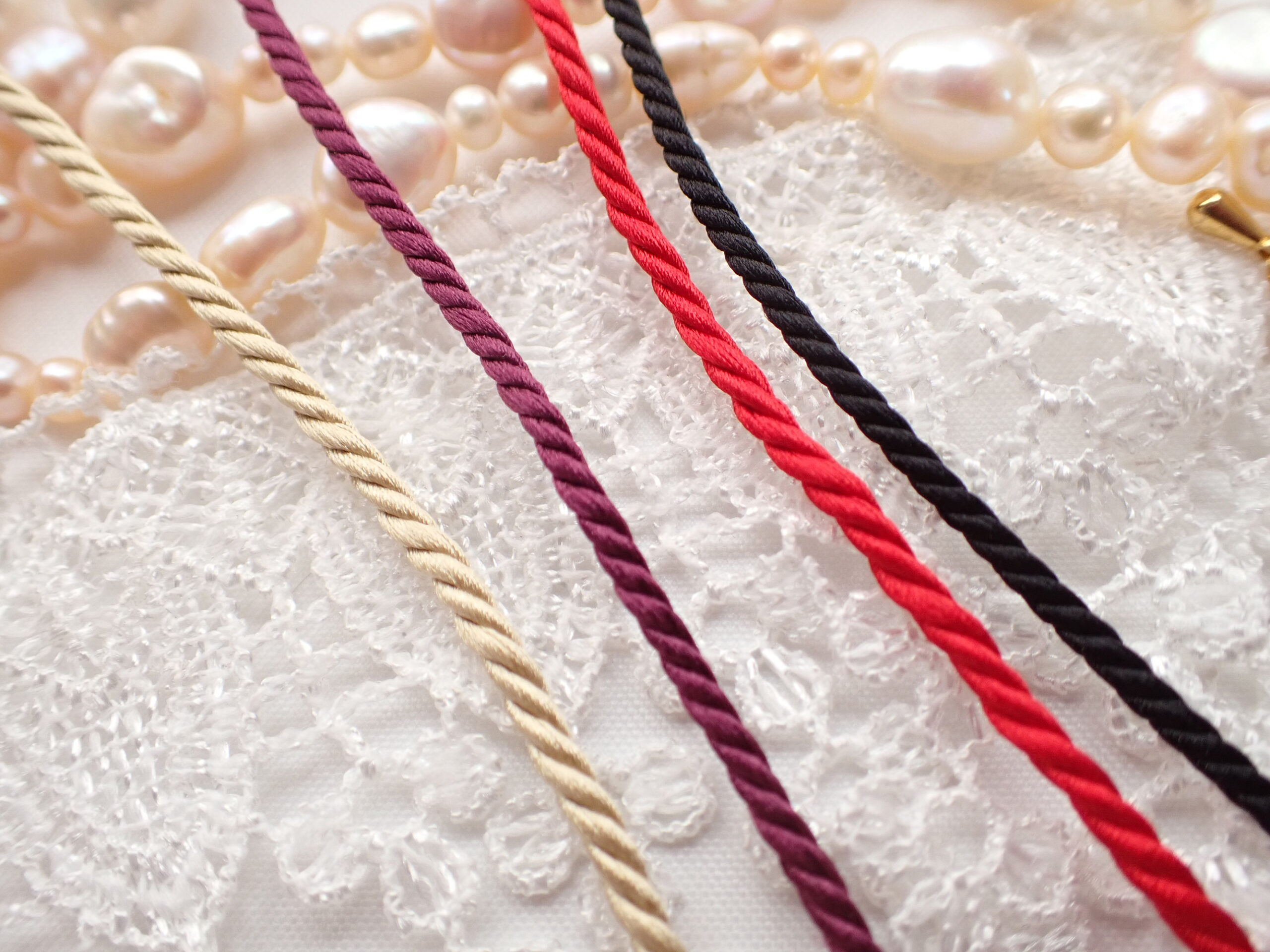 Wholesale 3ply Silk 2.0mm 30M Cord for jewellery Designers & Stores/  Purple Pink Gray - Image 5