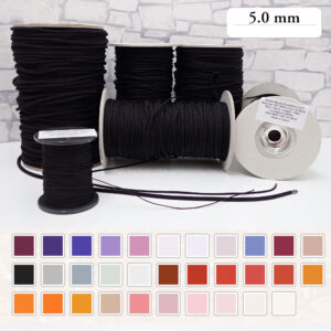 Wholesale Silk Kumihimo Cord (8-Strand) 5.0mm– 30m – Choose from 64 Colours-No.33-64