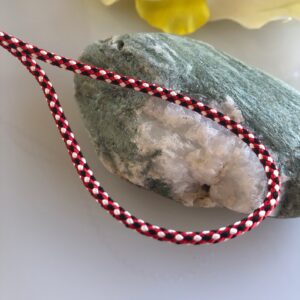 Wholesale Japanese Silk Kumihimo Cord red, black & white mix color  8-Strand Edo-uchi-himo, 30 m
