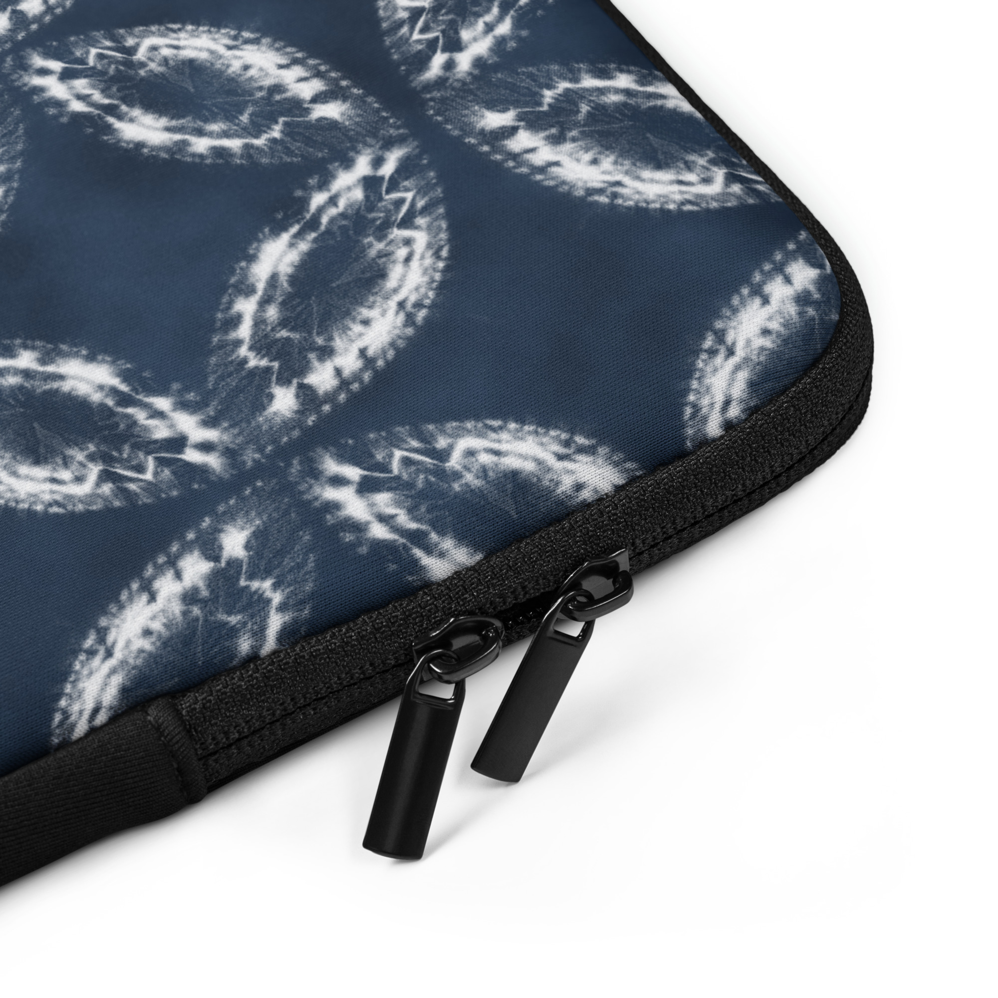 Indigo Shibori Laptop Sleeve, Japanese Inspired Laptop Case, Navy Blue Laptop Cover, Minimalist Computer Sleeve, Gift for Designers - Image 6