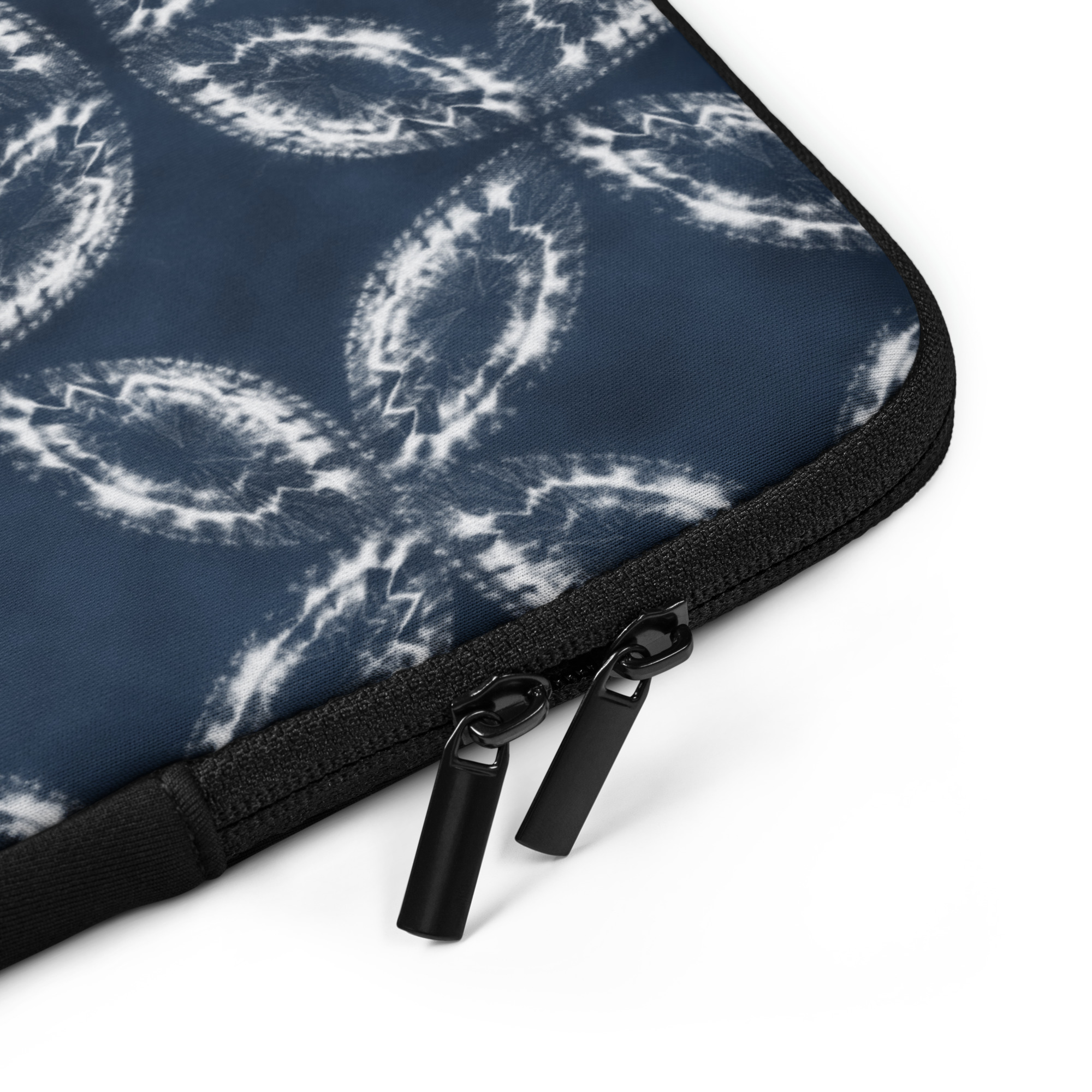 Indigo Shibori Laptop Sleeve, Japanese Inspired Laptop Case, Navy Blue Laptop Cover, Minimalist Computer Sleeve, Gift for Designers - Image 8