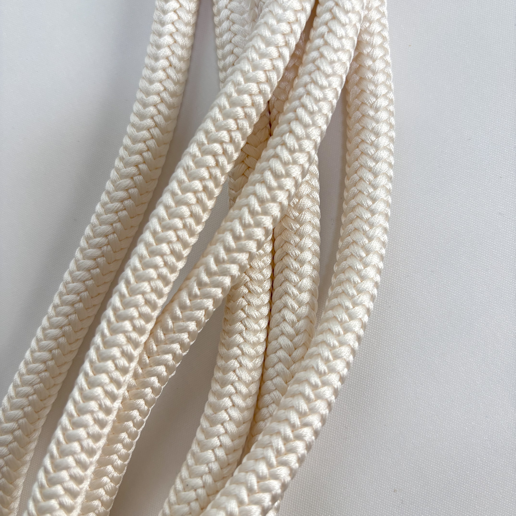 Japanese Silk Round Braided Cord 10mm x 300cm - Kara-uchi-himo, Soft Flexible Hollow Core Kumihimo, 16-Strand, Made in Japan